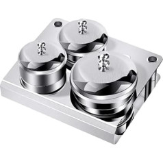 3-Piece Set Nail Metal Cup Nail Art Set Artificial Nails Set Nail Art Accessories Nail Art Cup with Lid Nail Liquid Bowl Nail Powder Cup Acrylic Liquid Glass Silver
