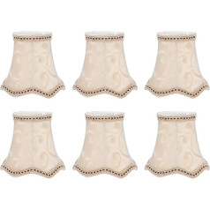 Pack of 6 Fabric Lampshade Wall Lamp Cover Chandelier Shade for Home Decoration, Easy Installation, Suitable for E14 Lamp Holders