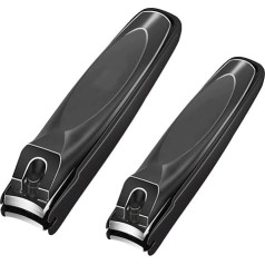 Nail Clippers with Catcher Heavy Duty Stainless Steel Toenail Clippers for Men and Women