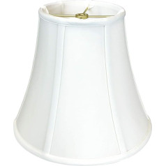 Royal Designs 8 x 16 x 12.625 Square Bell Lampshade, White