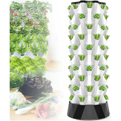 Hydroponics Cultivation, Hydroponics, Vertical Planting, Aeropónico de Torre de jardín para Hierbas, Vegetable Plant Tower, Gift for Garden Lovers, Hydroponic Growing