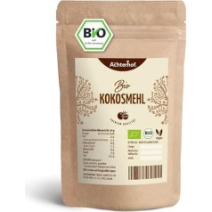 Organic Coconut Flour, 1000 g, Low Carb Flour, High Fibre, Rich in Proteins, Direct from Achterhof