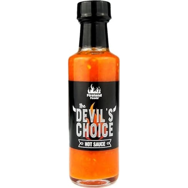 Fireland Foods - Devils Choice Hot Sauce - Chili Sauce with Habanero Chili and Mango - Fruity Taste Combined with Fiery Spicy - 100ml