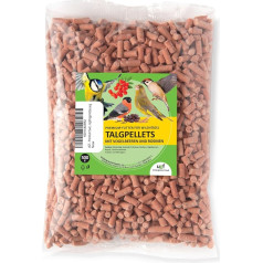 UGF - Premium Suet Pellets with Mealworms, Rowan Tree and Raisins - 500 g, Bird Feed Wild Birds All Year Round, Wild Bird Feed Suet Pellets, Combination of Ingredients for Year-Round Feeding