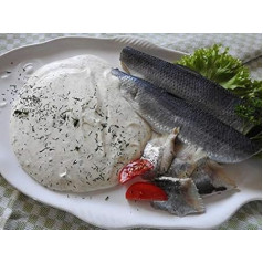 Klaassen Bismarck Fillets in Dill Cream, Marinated Herring (without Skin) Sauce of Cream, Dill and Lemon, 1000 g
