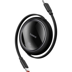 USB-C ievelkamais kabelis 100W Free2Draw Mini 1m melns
