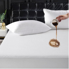 TASTELIFE Queen Size Mattress Protector, 100% Waterproof, Cotton Terry Mattress Cover, Fitted Sheet 8