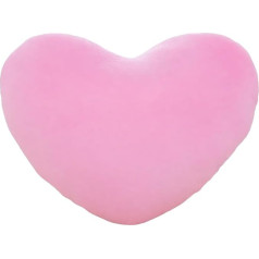 Fadcaer Dekoratives Herzkissen, weiches Plüschkissen, niedliches herzförmiges Kissen für Sofa, Bett, Esszimmer, Geschenke für Mädchen, Valentinstagsgeschenk (Rosa, 40 cm)
