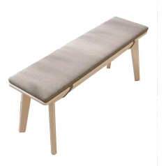 Dining Room Stool Wooden Bench Hallway Kitchen Bench Corner Bench Dining Room Bench Bed Bench Dining Bench Garden Bench Foot Stool Wardrobe Bench Upholstered Stool for Bedroom Entrance (Wit,
