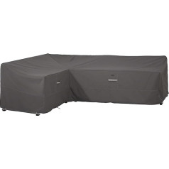 Classic Accessories Ravenna Garden L-Shaped Sectional Sofa Cover Dark Taupe/Mushroom/Espresso (212 cm, Left Side)