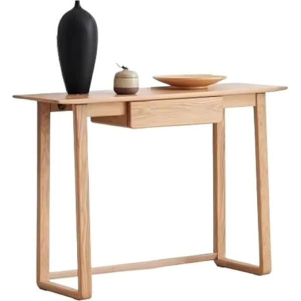 Eingangstisch, Konsolentisch im Landhausstil mit Schublade for den Eingangsbereich – schmaler Akzenttisch for den Flur Konsolentisch(Natural)