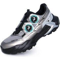 Work Shoes, Safety Shoes, Men and Women, Lightweight, Breathable, Steel Toe Cap, Sporty, Steel Toe Cap, Safety Shoes, Non-Slip with Screw Lock