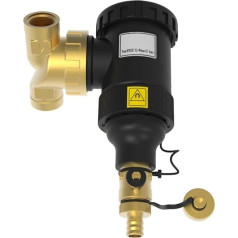 Magnetischer zentraler Warmwasserbereiterfilter für Boiler Schmutzabscheider DN20-DN32 Gewindeanschluss Engineering Kunststoff Messing bauen schwarz (DN20/3/4 weiblich)