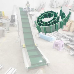 Elektrisches PVC-Förderband mit Deflektor für industriellen Transport, Obstsortierung und antistatische Anwendungen, strapazierfähig, hohe Effizienz