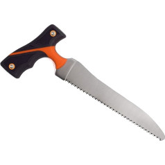 K&S Wildkameras Hunting Saw with T-Handle Hunter II Orange/Black 19.5 cm Saw Blade Cutting Aid Bone Saw Lock Saw Hunting