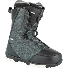 Nitro Snowboards Men's Sentinel TLS '22 All Mountain Freestyle Quick Lacing System Cheap Boat Snowboard Boat, Black