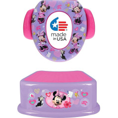 Disney Minnie Mouse Happy Helpers Essential 2 Piece Potty Training Set - Soft Potty Seat and Step Stool