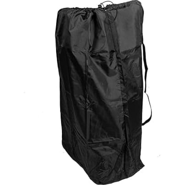 Pram Bag for Air Travel with Lockable Drawstring, Reinforced Seams and Two Shoulder Straps, Compatible with Most Pushchairs, Black Storage Bag