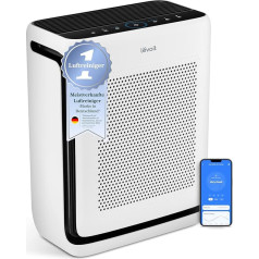 LEVOIT Air Purifier Allergy Sufferers with Animal Mode, Up to 108 ㎡ Smoking Room Home, Dual Sensor & Washable Pre Filter, HEPA Air Filter Against 99.97% of Pet Hair & Odours Mould Pollen Dust