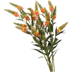 Artificial Lavender Loupines 75cm Tall 3 Pack 5 Flower Heads Perfect for Weddings, Restaurants, Office and Bedroom Decoration (Orange)