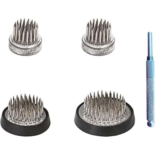 Flower Frog Round Holder 4 Pieces Flower Stake Hedgehog Ikebana Kenzan Stainless Steel Flower Arrangement Tool Flower Hedgehog Flower Frog for Flower Arrangements, Art, Home Office Decoration
