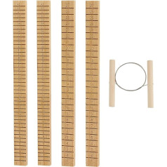 BENECREAT 4 Pieces Clay Plate Cutter 2 Styles with Clay Wire Cutter 262x20x10mm Ceramic Clay Tools for Pottery Wheel and Clay Ceramic Making