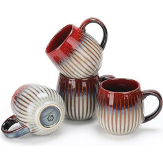 CosyCorner Ceramic Coffee Mugs Set, 18oz Large Coffee Cups for Home and Office, Ceramic Mug for Coffee and Tea, Set of 4