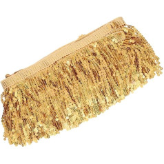 Mehrzweck Paillettenborte mit Quasten für Lateinamerikanische Bühnenkostüme Polyester Material Elegante Verzierung für Tanzkleidung und Handarbeitsdekoration