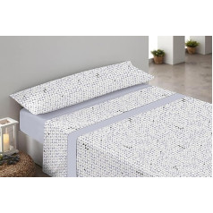Galan 3-Piece Bedding Set (Fitted Sheet, Flat Sheet, 1 Pillowcase) Spring/Summer (Bed 135 x 200 cm, Honeycomb)