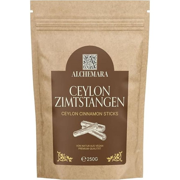 Ceylon Cinnamon Alchemara (250 g) - Ceylon Cinnamon Sticks - Gently Dried Spices for Your Kitchen