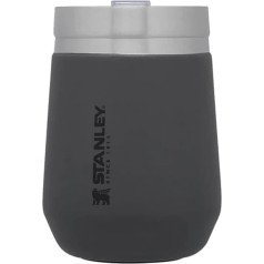 Stanley Go Everyday Tumbler 0.29 L - Stainless Steel Thermal Mug for Wine, Cocktails, Coffee, Tea - Keeps Cold/Hot for Hours - BPA-Free - Dishwasher Safe - Charcoal