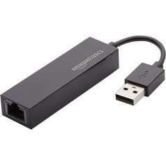 Amazon Basics Ethernet LAN network adapter, USB 2.0, 10/100 Mbps