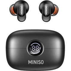 MINISO MS105 AI Translation Earphones Real Time Translator Earphones Support 134 Languages with App, Bluetooth 6.0 Translator Headphones Compatible with iOS & Android, for Travel Business