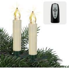 Hellum Wireless LED Christmas Tree Candles in Various Designs