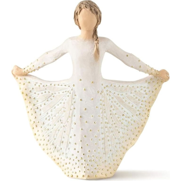 Willow Tree Butterfly Figurine, Resin, Cream, 65 x 145 x 165 cm