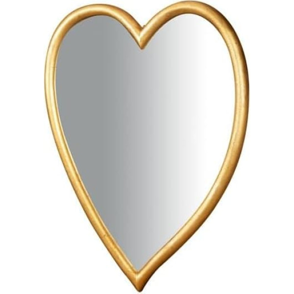 Biscottini - Wall Mirror for Bedroom - L80 x D 4 x H23 cm - Mirror with Frame - Antique Gold Leaf - Vintage Mirror - Made in Italy