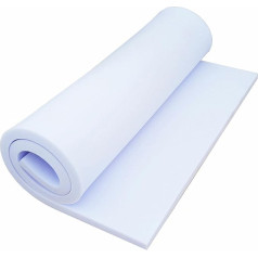 All4All Foam Board T18 100 x 200 cm - Soft Upholstery Foam 18 kg/m³ - Ideal for Insulation, Door Padding, DIY, Camper Expansion - Foam Cut - Oeko-Tex (100 x 200 x 5)