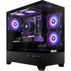 BEASTCOM Q5 Pro Gaming, Gaming PC, AMD Ryzen 5 5500 6X 4.20 GHz 12 Threads, NVIDIA RTX 3050 8GB, 32GB RAM, 1TB NVMe SSD, HDMI, USB 3.2, WiFi, Windows 11 Pro