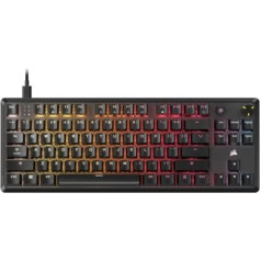 CORSAIR K70 Core TKL RGB Tenkeyless Mechanical Wired Gaming Keyboard - Pre-Lit MLX Red v2 Linear Switches, SOCD, ABS Double-Shot Keycaps, Sound Absorption, 1000Hz Polling, QWERTY UK