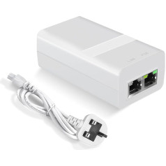 Gigabit PoE Injector 24V 30W, Passive Power Over Ethernet PoE Power Supply Injector Adapter for IP Camera/Wireless Access Point Long Range/IP Phones