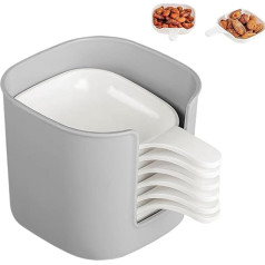 Soy Sauce Dish, Pack of 6 Dipping Bowls with Handle, for Kitchen, Commercial Catering, Barbecue, Dinner, Family Table, Picnics, Snacks