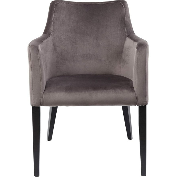 Kare 83580 Armchair Black Mode Velvet Gray-Black