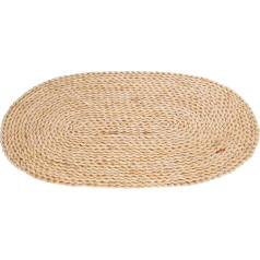 OUNONA Rattan Tischset aus Getrocknetem Maisblatthalm Hitzebeständig und Kratzschützend Natürliche Khakifarbene Tischunterlage für Esszimmertisch im Rustikalen Design