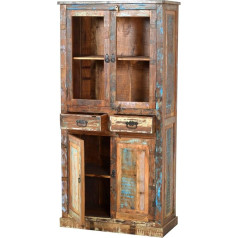 SIT-Möbel 9108 – 98, Cabinet 2 Doors, 2 Glass Doors, 2 Drawers, 90 x 40 x 180 cm