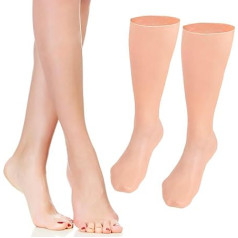 1 Paar Sebs Feuchtigkeitsspendende Fußsocken für Mädchen und Frauen Elastisch Hautfreundlich bei Trockener Winterhaut und Anwendung von Fußcreme