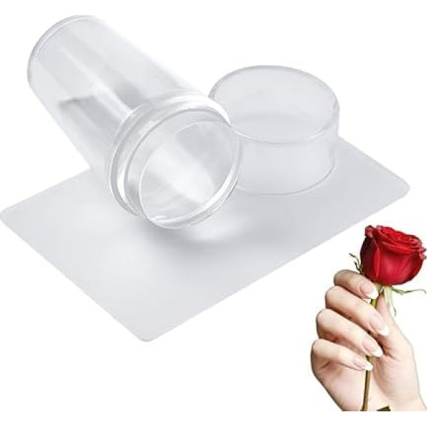 French Tip Nail Stamper - Silikon-Kunstdruckwerkzeug, Gel-Nagellack-Hersteller, glattes Mustergerät, wiederverwendbares Maniküre-Zubehör | Dekorationswerkzeug für Wohnzimmer, V