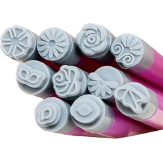 Nagelstempel, Blumenform, Nagelstempel, Schmetterlinge, Maniküre-Stempel-Set, Stempel, Nagelstempel mit - und Schmetterlingsmotiven für eine Manu