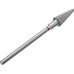 STALEKS Pro Carbide Cutter Bit - Cone Base (Small Cross Cut) I Attachment for Appartative Manicures and Pedicures I Grinding Attachment for Electric Grinding Equipment I Nail Drill Bit (FT71R060/14)