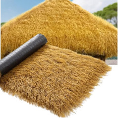 Artificial Straw Roll, Synthetic Straw Grass Roof, Tiki Bar Roof, Mexican Straw Grass, Beach Hawaiian Party, Garden Fence Decoration and Bar Decoration (Size: 0.5 x 1 m)