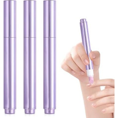 3-in-1 Cuticle Oil Pen, 2026 Upgrade Cuticle Remover Pen with Ceramic Tip, Cuticle Pusher Oil Pen with Ceramic Tip, Nail Care Pen Cuticle Oil for Dry, Stressed Nails (3 Pieces)